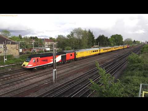 HST pair : Class 43290 & 43299 working on Network Rail`s New Measurement Train