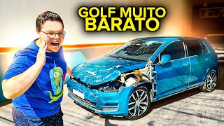 VOLTEI NA LOJA DE CARROS BATIDOS! ACHEI O GOLF MAIS BARATO DO BRASIL
