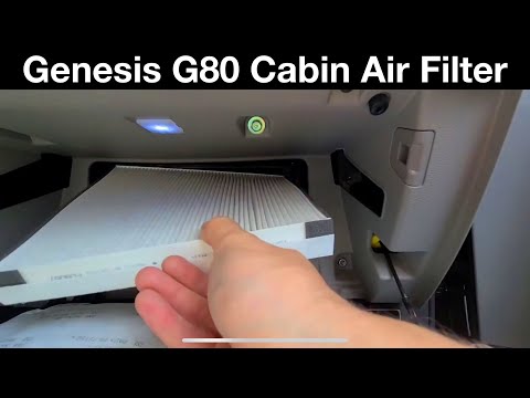 2018 Hyundai genesis g80 cabin filter replacement / pollen filter location / how to dyi