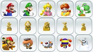 Super Mario Run - All Statues, Characters & Decorations Unlocked (Complete Notebook Tour)