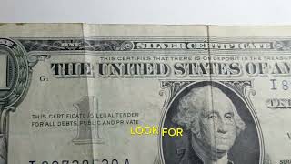 🇺🇸1957A  $1 Bill – Silver Certificate Worth Up to $300+💰#1957ADollar#SilverCertificate#StarNote