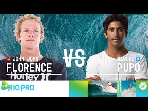 John John Florence vs. Miguel Pupo - Round Three, Heat 12 - Oi Rio Pro 2018