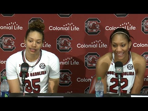 POST-GAME: Alexis Jennings, A'ja Wilson on Duke — 12/3/17