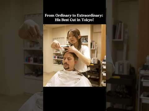 Japanese Lady Barber in Tokyo #asmr #japanesescissors #barber #asmrbarber