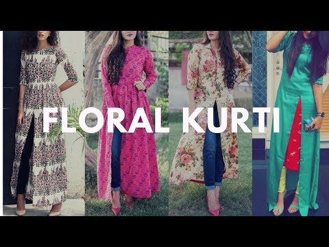 Latest Floral Printed Kurti for Women