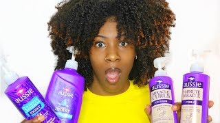 NEW Aussie Moist MIRACLE CURLS vs Aussie Moist ORIGINAL on Natural Hair // New Favs😍🙌🏾 or Trash😑🗑?!!