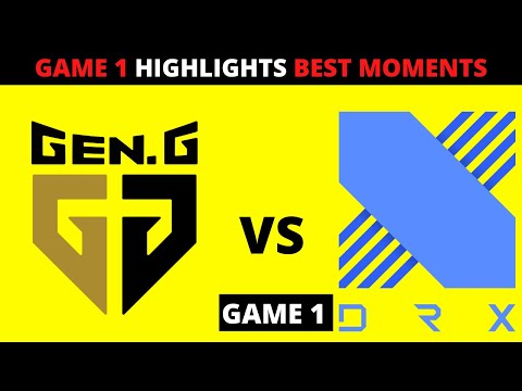 GEN VS DRX GAME 1 HIGHGLIGHTS WORLDS 2022