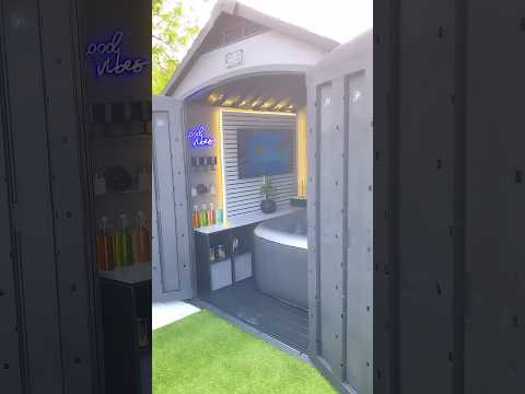 Backyard, Jacuzzi shed😍 #short