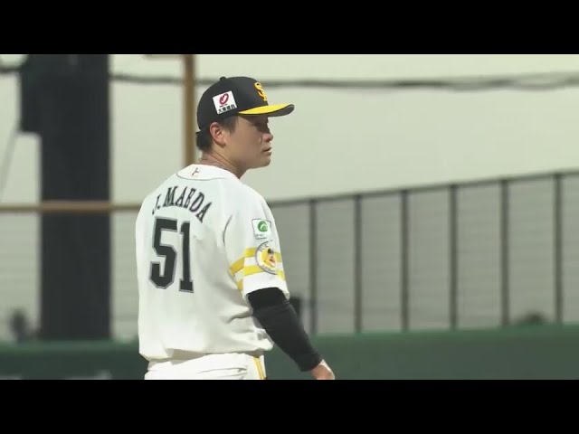 【ファーム】ズバッと決まった!! ホークス・前田純 力強いストレートで見逃し三振を奪う!!  2024年8月14日 福岡ソフトバンクホークス 対 中日ドラゴンズ