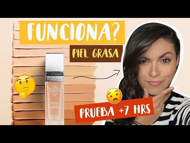 Vídeo relacionado con Physicians Formula The Healthy Foundation, Base Líquida Duradera, Ligera y Construible con Acabado Satinado, Tono MW2