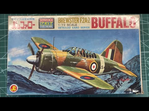 Aoshima Brewster F2A-2 Buffalo 1/72 Scale Model Aircraft