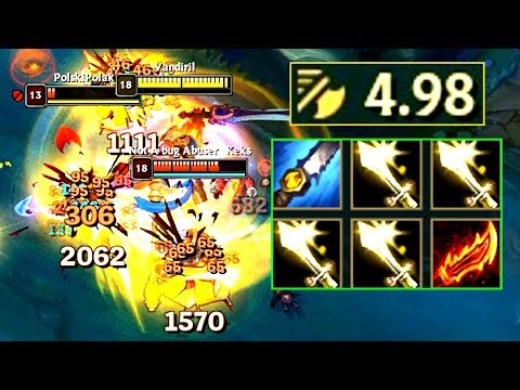 MAXIMUM AS GAREN! 34 Spins per E, Garen E Interactions!