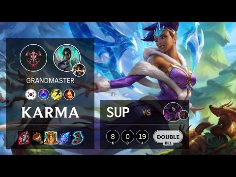 Karma Support vs Morgana - KR Grandmaster Patch 10.6