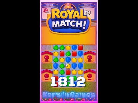 Royal Match Level 1812 - No Boosters Gameplay