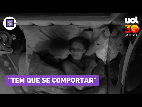 Jonas e Maxiane vão para o edredom após festa no BBB 26: 'Tem que se comportar', diz sister
