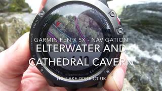 Garmin Fenix 5X Navigation around Elterwater in the Lake District UK