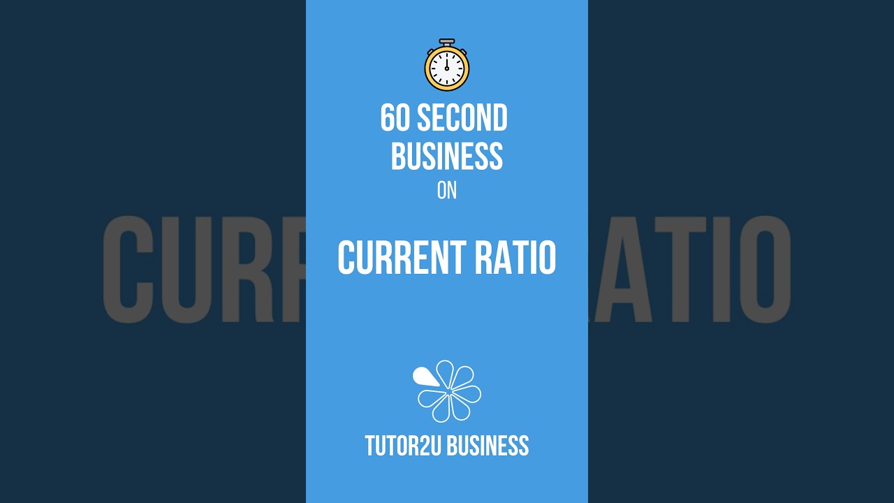 Current Ratio | 60 Second Business
