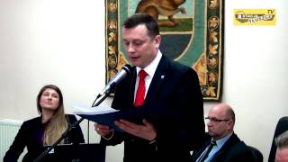 preview picture of video 'Burmistrz Tłuszcza Paweł Bednarczyk zapowiada swój start w wyborach'