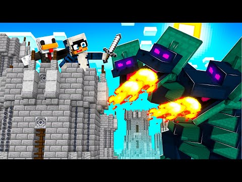 DIFENDIAMO IL CASTELLO SICURO DAI DRAGHI - MINECRAFT ITA