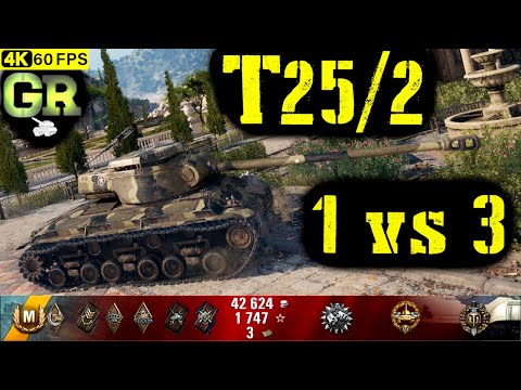 World of Tanks T25/2 Replay - 6 Kills 3.9K DMG(Patch 1.4.1)