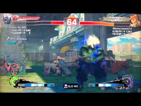 SSF4 AE:2012 Chris Hu (Oni) vs MarineJewel410 (Adon)