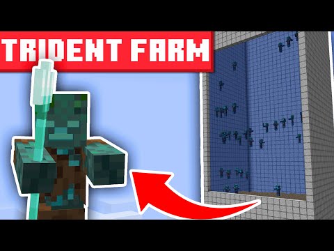 Minecraft Trident Farm 1.20 - BEST DESIGN