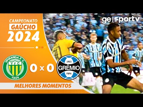 Gols e lances de Ypiranga-RS x Grêmio