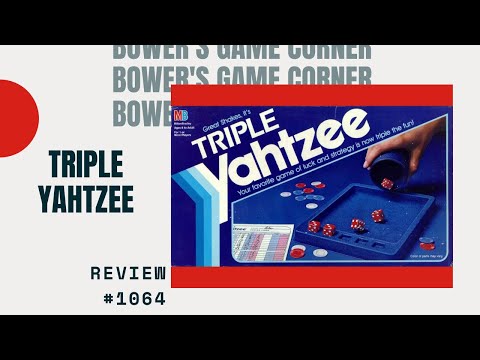 Bower's Game Corner #1064: Triple Yahtzee Review *The Classic Family Dice Game Multiplies* - YouTube