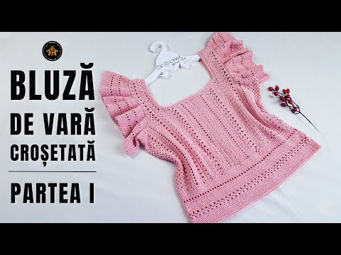 Cum crosetam bluza Corina - Partea I
