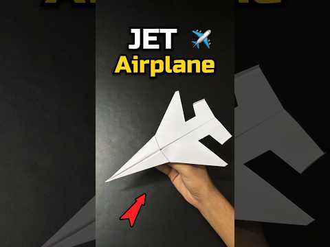 The easiest paper jet airplane to make | paper plane 😃