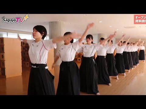 🌸佐賀の動画🌸体育祭🌸汗だく　必死の練習　女子応援団　橙団　屋内１Fホール　練習６　佐賀女子高校　体育祭