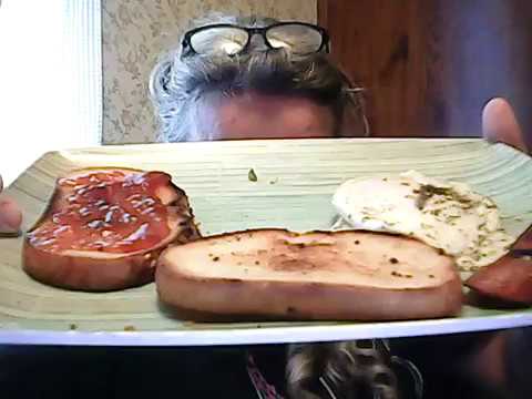 Breakfast on the Farm Mukbang Eggs Pan toast sausage and Jam toast