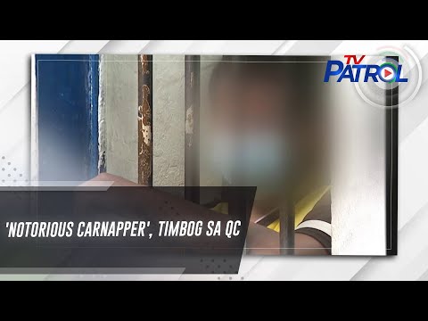 'Notorious carnapper', timbog sa QC TV Patrol