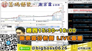 【大戶羅盤籌碼動能】 #謝宗霖0114，週四15:30~16:00 謝宗霖分析師 LIVE直播 (圖)