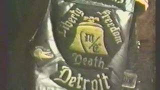 Detroit Liberty Riders Pittbull Mark Bludshot Ludichrist backstage Blondies 1989