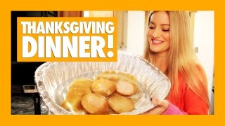 How to Make a Simple Thanksgiving Dinner | iJustine Cooking