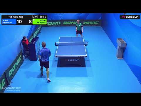 10:45 Valerii Tatarynov 3-0 Nazarii Kovalchuk 20.04.2023 TT Euro.Cup Ukraine Star. Table 3