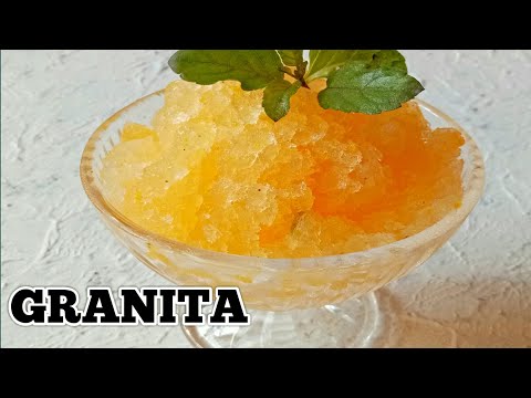 Orange Granita Recipe - Italian Dessert || Let's Cook