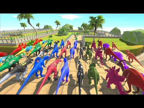 COLOR ANIMAL VS PVZ CHAMPIONSHIP WAR - Animal Revolt Battle Simulator
