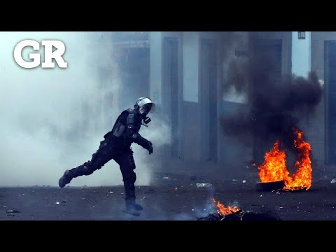 Tear gas repelled in Ecuador