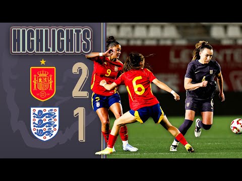Young Lionesses Defeated In Spain | Spain WU23 2-1 England WU23 | Highlights