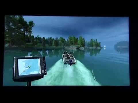 rapala pro bass fishing with rod and reel peripheral - playstation 3