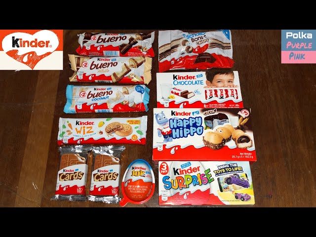 Vídeo relacionado con Caja Regalo de Chocolates Kinder | Regalo Original Cumpleaños para Niños y Pareja: Kinder Chocolate, Kinder Bueno, Happy Hippo, Schoko-Bons, Kinder Joy | Amantes de Kinder