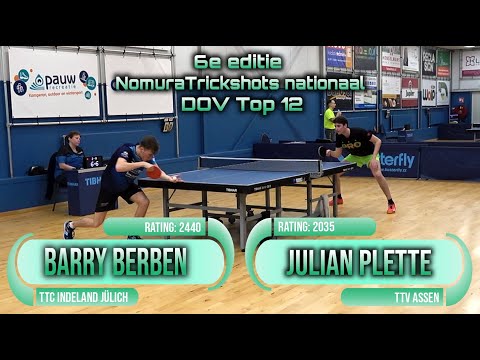 6th edition NTS nat. tournament Barry Berben vs Julian Plette #sports #卓球