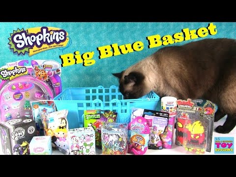 Shopking Big Blue Basket Of Blind Bags Opening | MLP Disney Mermircornos | PSToyReviews