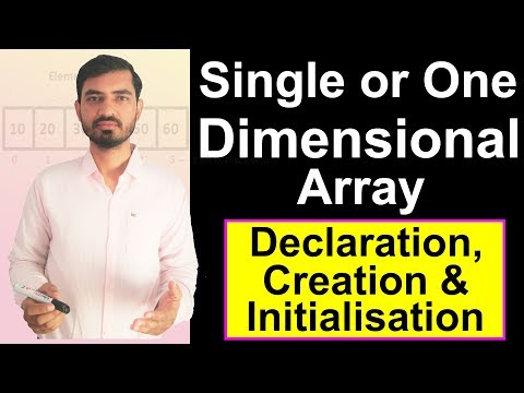 One Dimensional Array Single Dimensional Array In Java Hindi