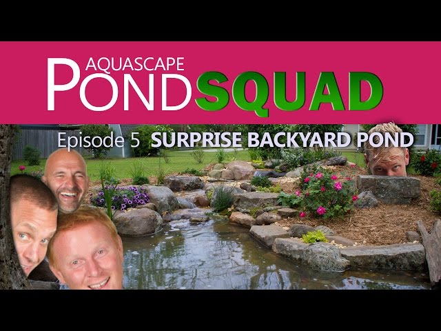 Aquascape Pond Squad - Surprise Backyard Pond - Episode 5