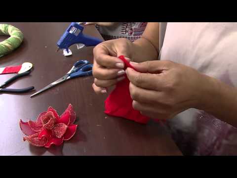 Mulher.com 03/12/2014 - Guirlanda Natl meia de seda por Magda Harunari Parte 2