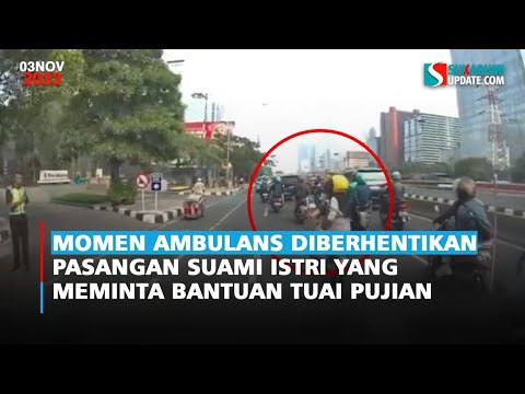 Momen Ambulans Diberhentikan Pasangan Suami Istri Yang Meminta Bantuan Tuai Pujian