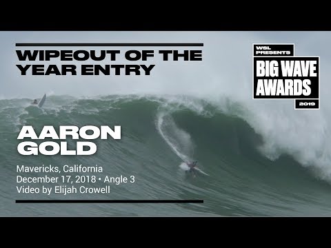 Aaron Gold at Jaws 3 - 2019 Wipeout of the Year Entry - WSL Big Wave Awards